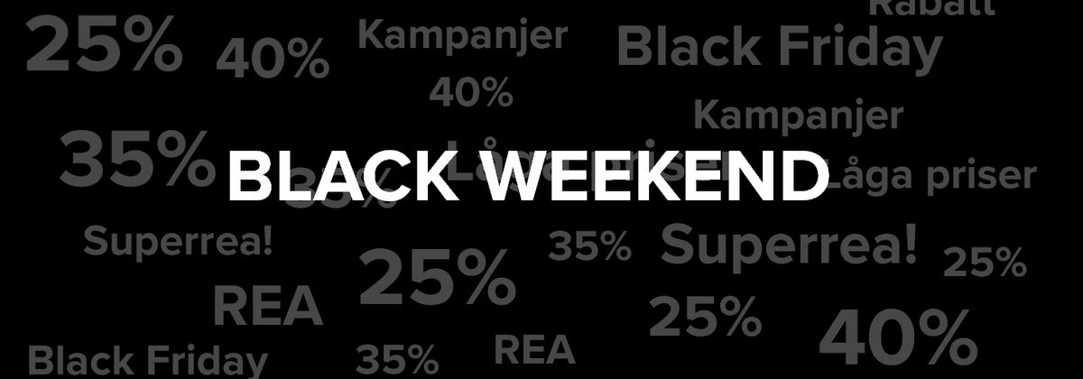 Imorgon startar vår Black Friday rea!